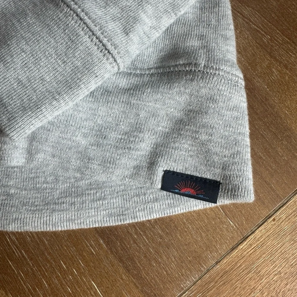 Faherty Light Gray Zip-Up Men's Sweater - Picture 3 of 4